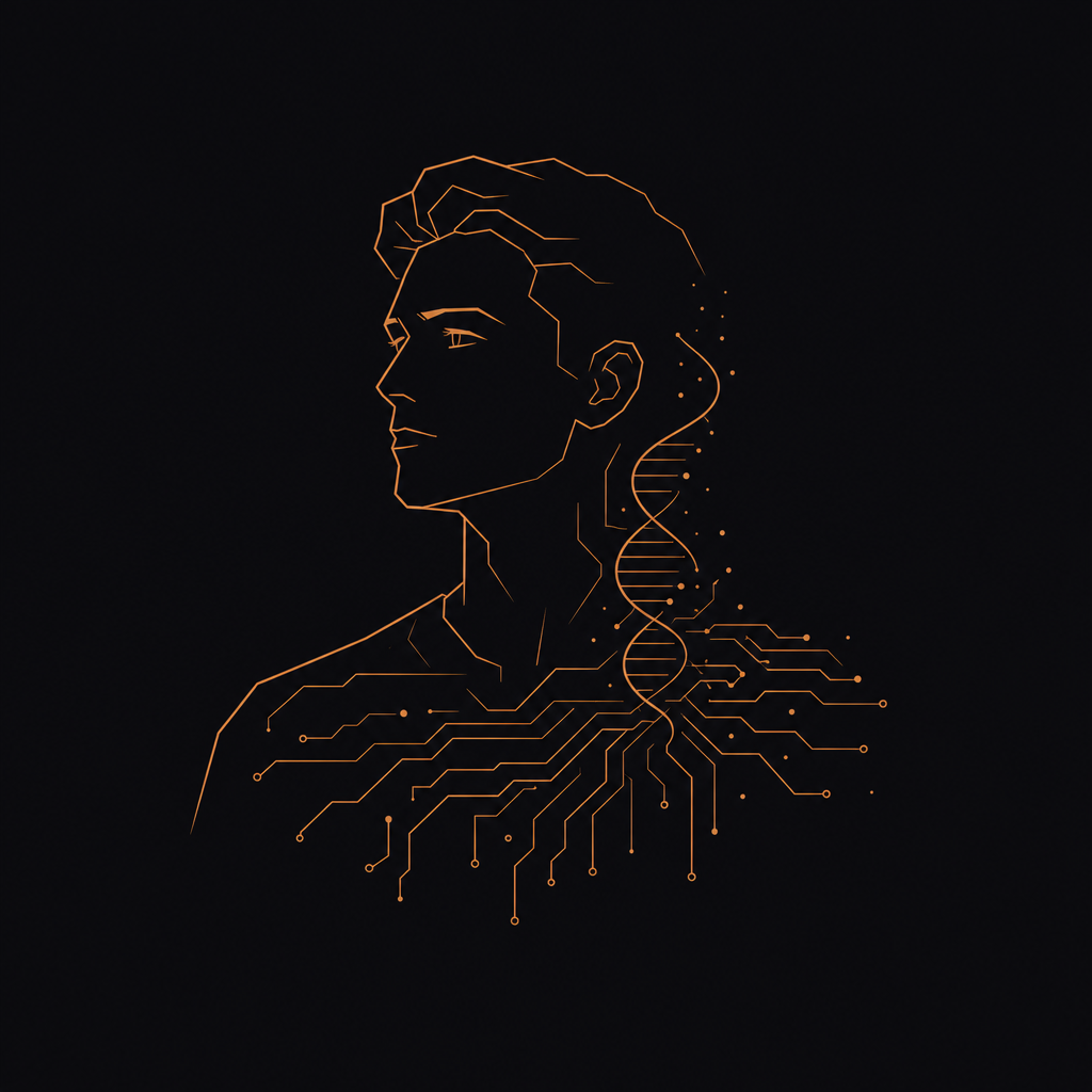 Abstract portrait of Danny, the solo builder behind QuantLust